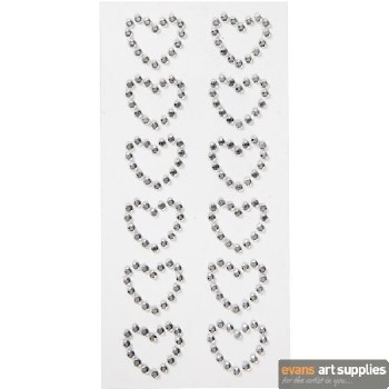 Self Adhesive Rhinestone Heart