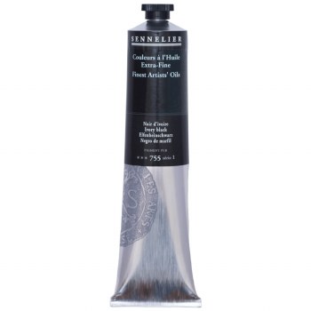Sennelier Artists Oil Colour 200ml Ivory Black 755