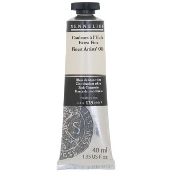 Sennelier Artists Oil Colour 40ml Zinc-Titanium White 123