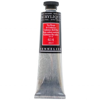 Sennelier Artists Acrylic 60ml Cadmium Red Hue 614