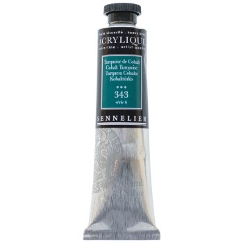 Sennelier Artists Acrylic 60ml Cobalt Turquoise 343