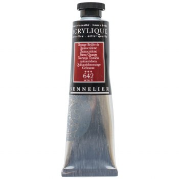 Sennelier Artists Acrylic 60ml Quinacridone Burnt Orange 642