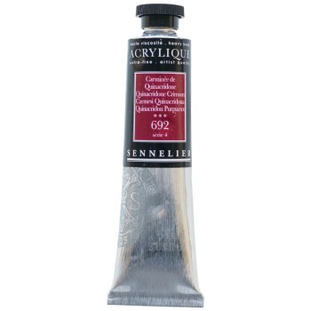 Sennelier Artists Acrylic 60ml Quinacridone Crimson 692