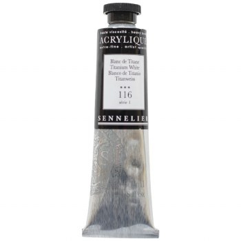 Sennelier Artists Acrylic 60ml Titanium White 116