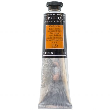 Sennelier Artists Acrylic 60ml Transparent Yellow Iron Oxyde 505