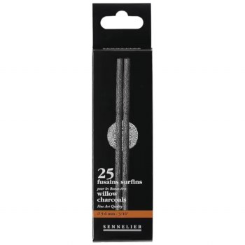 Sennelier Charcoals Box of 25 (5-6 mm)