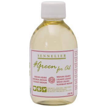 Sennelier Green for Oil - Eco-Friendly Liquid Medium 250ml