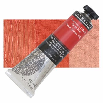 Sennelier Artists Oil Colour 40ml Cadmium Red Orange 609