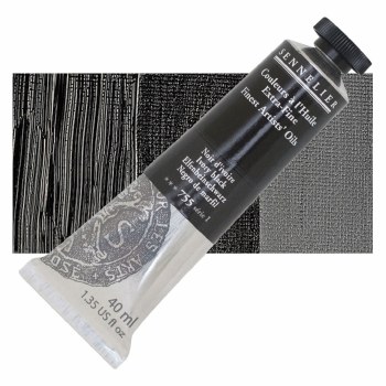 Sennelier Artists Oil Colour 40ml Ivory Black 755