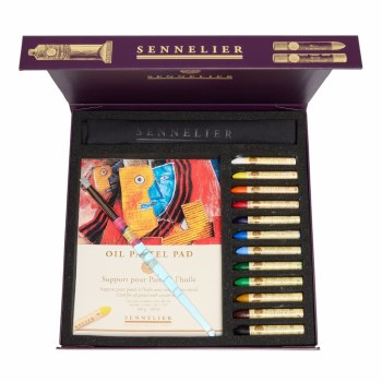 Sennelier Oil Pastels - Set of 12 + Pad