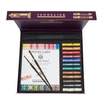 Sennelier Soft Pastels - Set of 12 + Pastel Card Pad