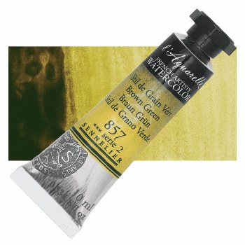 Sennelier L'Aquarelle Watercolour 10ml Brown Green 857