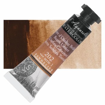 Sennelier L'Aquarelle Watercolour 10ml Burnt Umber 202