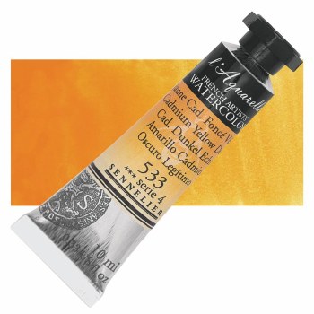 Sennelier L'Aquarelle Watercolour 10ml Cadmium Yellow Deep 533