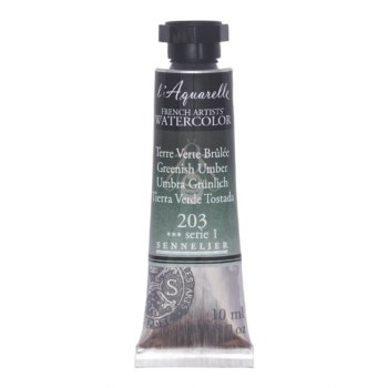 Sennelier L'Aquarelle Watercolour 10ml Greenish Umber 203