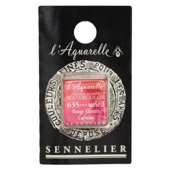 Sennelier L'Aquarelle Watercolour Half Pan Carmine 635