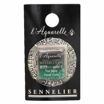 Sennelier L'Aquarelle Watercolour Half Pan Forest Green 899
