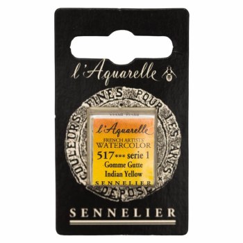 Sennelier L'Aquarelle Watercolour Half Pan Indian Yellow 517