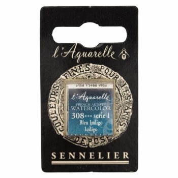 Sennelier L'Aquarelle Watercolour Half Pan Indigo 308