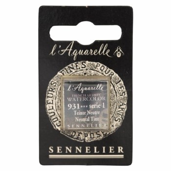 Sennelier L'Aquarelle Watercolour Half Pan Neutral Tint 931