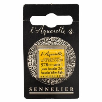 Sennelier L'Aquarelle Watercolour Half Pan Sennelier Yellow Light 578