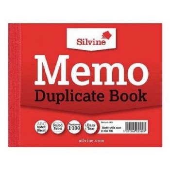 Silvine 603 Duplicate Book 4x5" - Memo