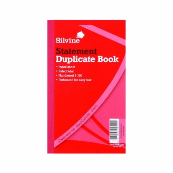 Silvine 609 Duplicate Book 8x5