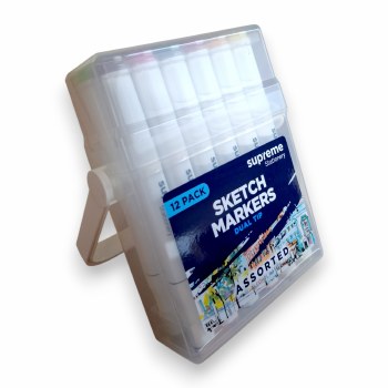 Supreme Alcohol Based Sketch Markers set 12