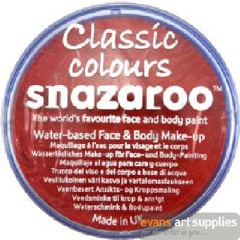 Snazaroo 18ml Classic Bright Red