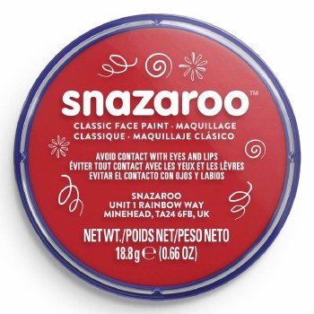 Snazaroo 18ml Classic Bright Red