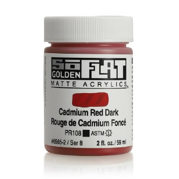 Golden SoFlat 59ml Cadmium Red Dark