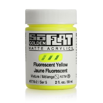 Golden SoFlat 59ml Fluorescent Yellow