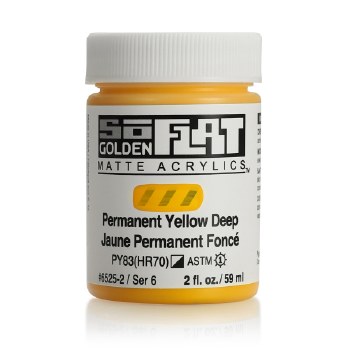 Golden SoFlat 59ml Permanent Yellow Deep