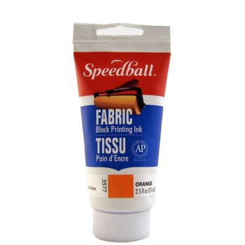 Speedball Fabric Block Printing Ink 75ml - Orange