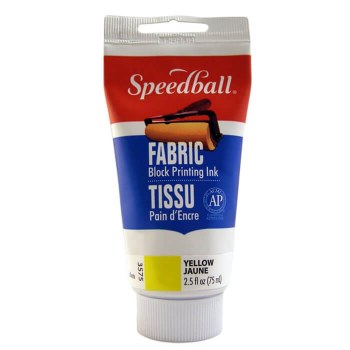 Speedball Fabric Block Printing Ink 75ml - Yellow