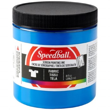 Speedball 236ml Fabric Screen Printing Ink - Blue