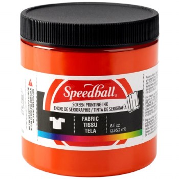 Speedball 236ml Fabric Screen Printing Ink - Orange