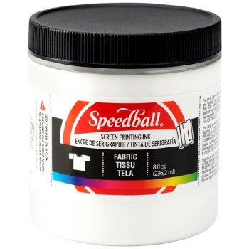 Speedball 236ml Fabric Screen Printing Ink - White