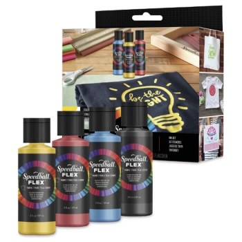 Speedball Flex Fabric Screen Paint Set