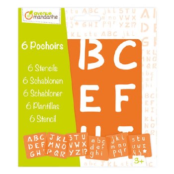 Stencils - Set of 6 Alphabet
