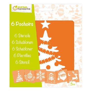 Stencils - Set of 6 Christmas