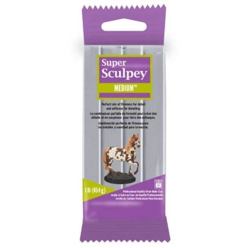 Super Sculpey Medium Blend - Gray 1lb (454g)