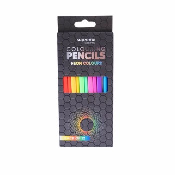 Supreme Neon Colouring Pencils 12s