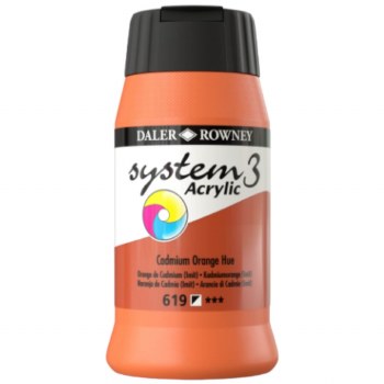 Daler-Rowney System3 500ml Cadmium Orange Hue