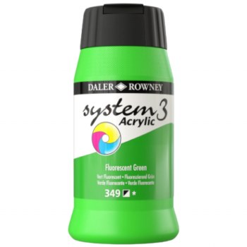 Daler-Rowney System3 500ml Fluorescent Green