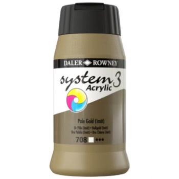 Daler-Rowney System3 500ml Pale Gold Imit