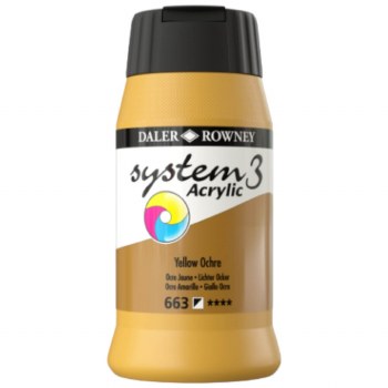 Daler-Rowney System3 500ml Yellow Ochre