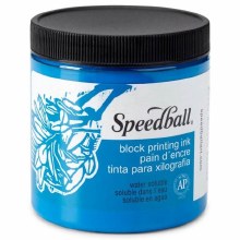 236ml Speedball Water-Soluble Block Printing Ink Blue
