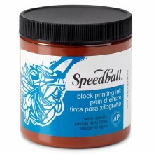 236ml Speedball Water-Soluble Block Printing Ink Brown