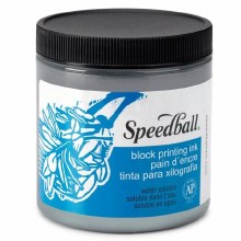 236ml Speedball Water-Soluble Block Printing Ink Pewter